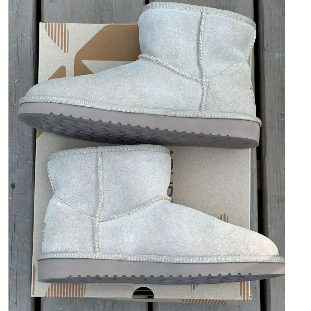 NIB Koolaburra by UGG Womens Shearling Bow Ankle Bootie - Womens 6 | Youth 4.5Y
